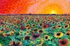 Sunflower Splatter Paint